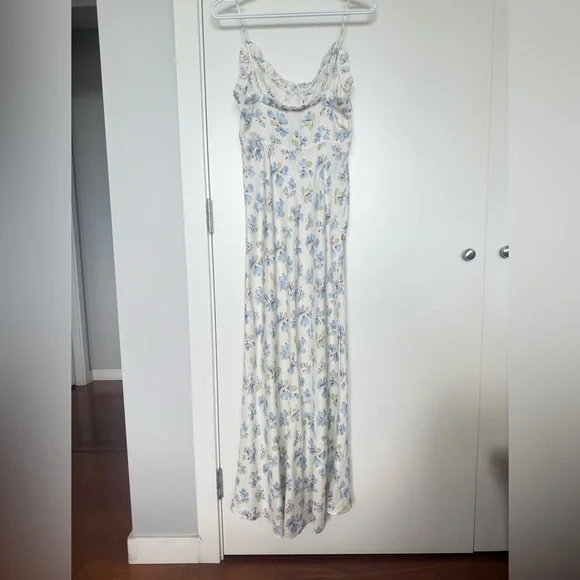 DÔEN ruffled floral-print midi dress size 2 - Picture 7 of 14